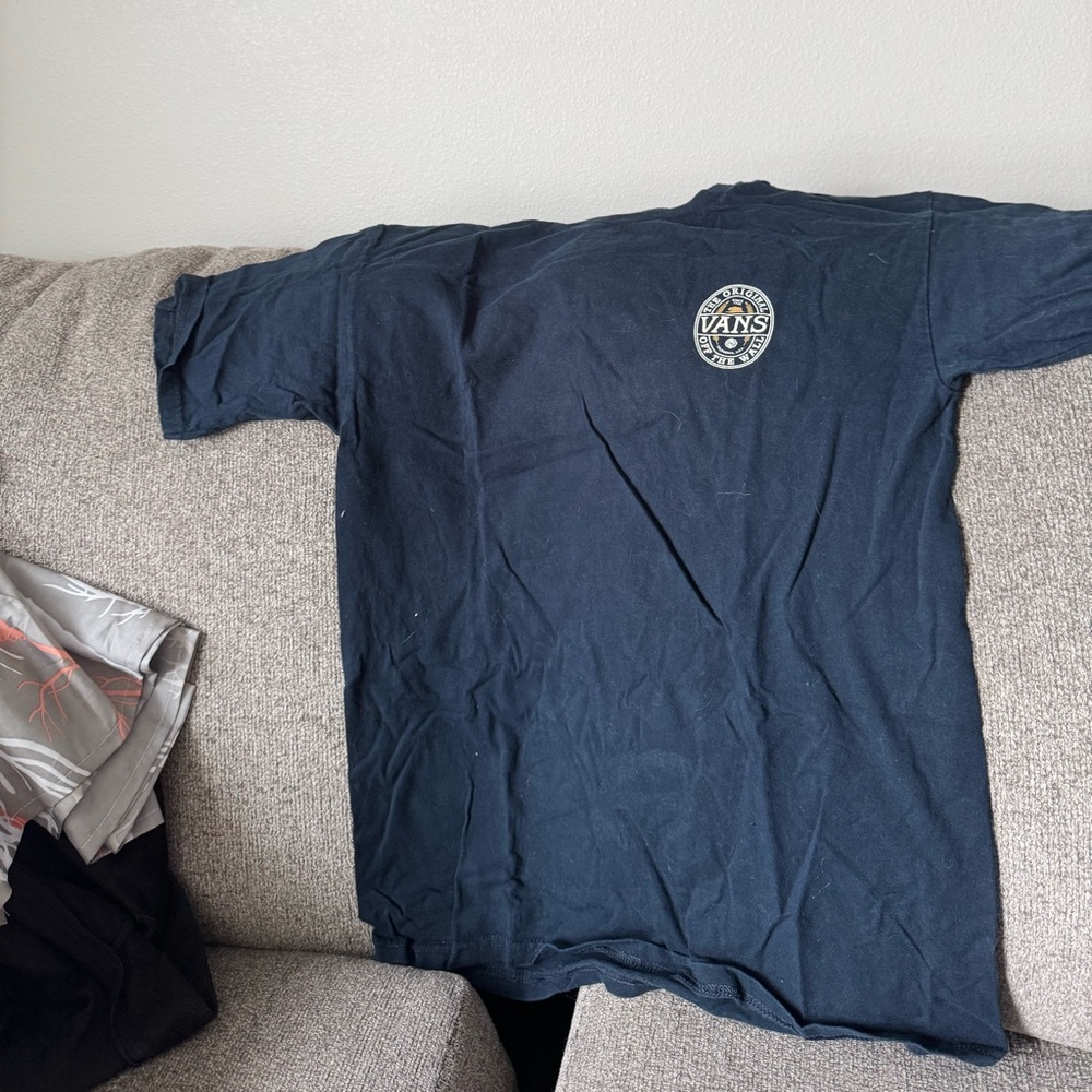 Vans Blue Short Sleeve Tee Casual Comfort